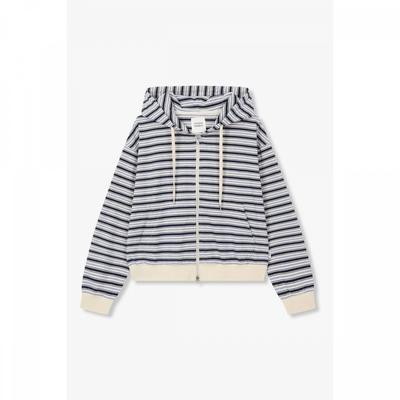 STUDIO TOMBOY Stripe Zip Hoodie 9176213986