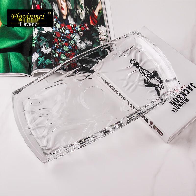 Flavinmci Nordic Crystal Glass Fruit and Snack Tray