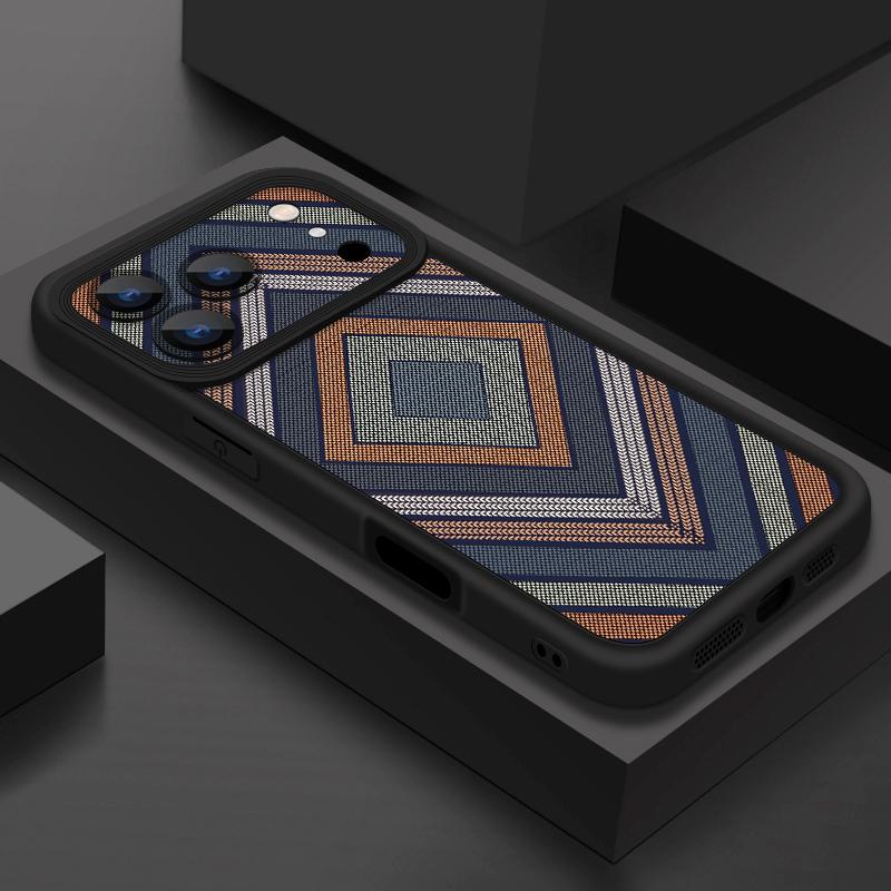 Vintage Totem Flower Printed Soft TPU Phone Case For iPhone 17 Pro Max 17e 16 15 14 13 Pro Max 16e 11 Shockproof Silicone Cover