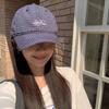 Adjustable Plaid  Baseball Cap Cotton Y2k Peaked Cap Fashion Embroidered Baseball Cap  Girls