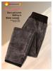 Mom's Fleece-Lined Cotton Pants, Thickened Straight-Leg, Warm Autumn/Winter Trousers for Middle-Aged/Elderly Women.