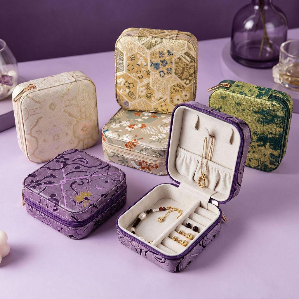 Style Jewelry Box With Leather Material For Gift Storage And Travel
