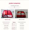 Compatible LED Rear Taillight Assembly for Toyota Land Cruiser LC100 (1998-2007) 4500/4700