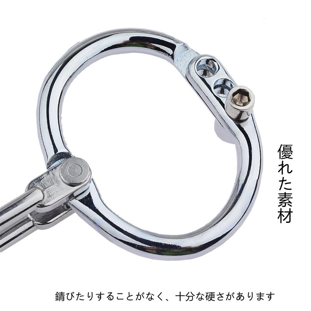 Tsukitoy Metal Sm Painless Locking 3 Levels Restraint Adult Handcuffs Sm Cosplay Props for Men and Women Handcuffs, Shackles, Restraints, Choker,