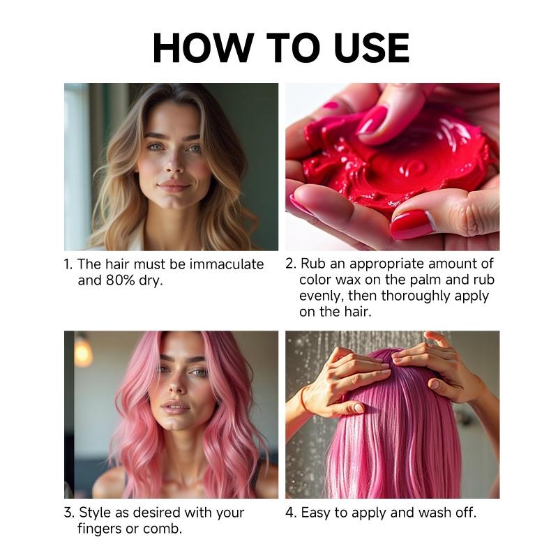 13 Colors Temporary Hair Color Wax SEVICH Long Lasting Easy To Wash Hair Dye Mud Kids Diy Hair Colour Cream Party Hair Mud Hair Styling