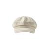 Khaki Beret Cute Summer Girlsolid Color Newsboy Hat College Style Versatile Octagonal Hat