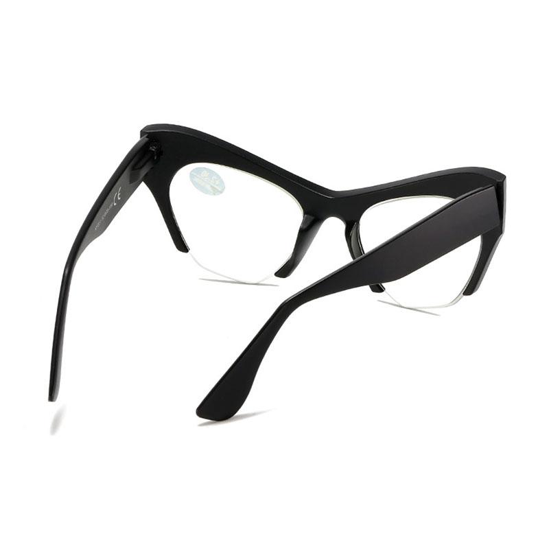 Vintage Oversized Sexy Cat Eye Reading Glasses Women Myopia Customize Prescription Optical Lens Anti Blue Light Eyeglasses Frame
