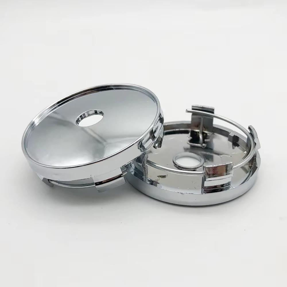 4Pcs Universal Wheel Tire Parts Car Hub Center Covers Dust-proof ABS Plastic Hub Center Cover 60mm Black Silver Wheel Hubcap