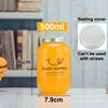 500ml Portable Fruit Juice Cold Brewed Tea Bottle Transparent Plastic Beverage Bottle Disposable Milk Tea Bottle