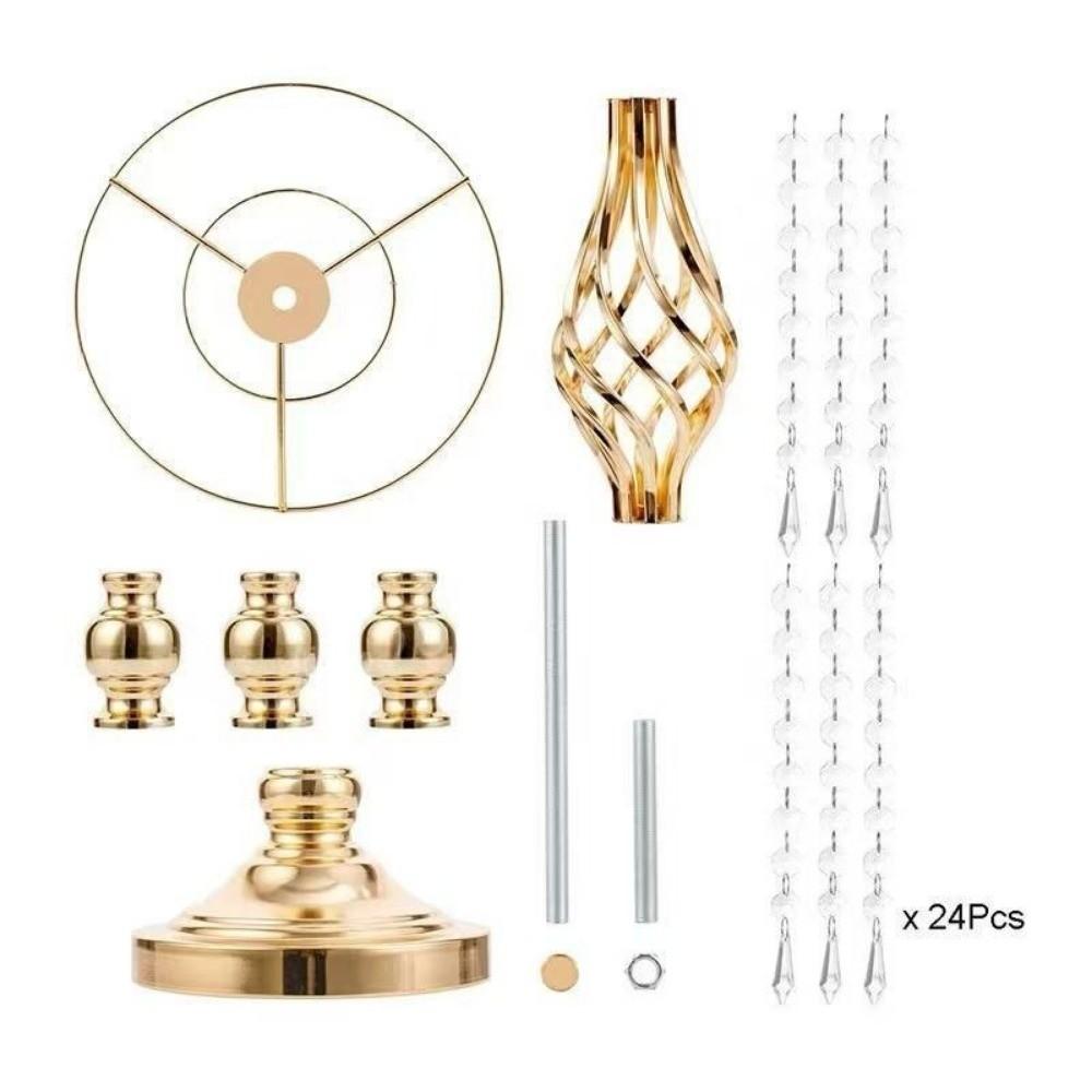 Kristall Kerzenhalter Goldene Dinner Kerzenständer Mode Blumenvase Hochzeitsmittelstück