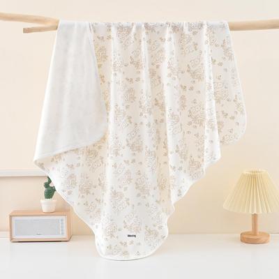 Pure Cotton Baby Swaddle Blanket Double Layer, Newborn Swaddling Cloth, All-Season Style