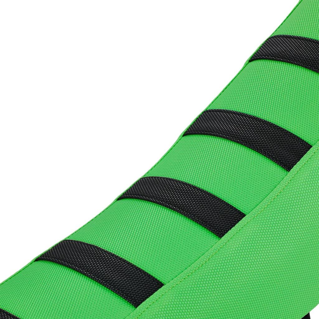 Dirt Bike Seat Cover Universal for KX 85 65 112 250 450 KLX 110 140 300R Motocross Off Road Pit Bike Green Non Slip Black Stripe/Gripper Soft/Water
