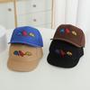 Children'S Hats Three Dinosaurs Embroidered Flat Edge Baseball Caps Spring And Autumn Boys And Girls Outdoor Sunshade Hip-Hop Hats