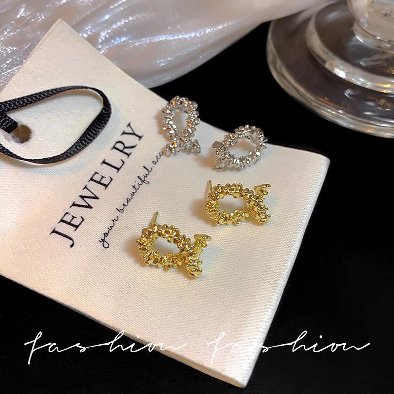 

925 Silver Geometric Hoop Ear Cuffs: Retro Hong Kong Style for Women