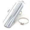 Silver Motorcycle Exhaust Pipe Heat Shield Muffler Cover