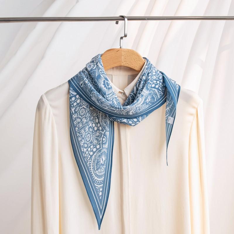 Womens Versatile Elegant Mulberry Silk Scarf Office Commute Fashion Shawl Warm Soft Wrap
