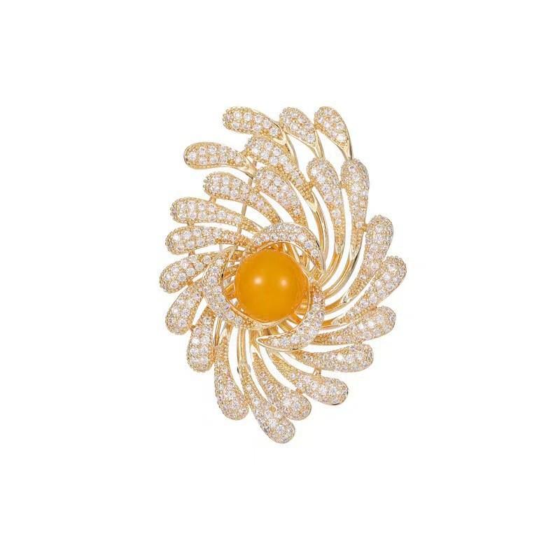 Luxury Fireworks Brooch for Men and Women