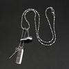 Unisex Hair Dryer Scissors Comb Pendant Chain Necklace Barber Kit Hairdresser Gift