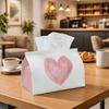 1pc Minimalist Abstract Artistic Tissue Box | Durable, Heart Brush Stroke Suitable for Living Room Accent, Bedroom Decor, Encouragement Gifts, Workpla