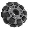 100 mm Doppel-Allrichtungsrad aus Kunststoff, Tragkraft 20 kg, für Plattform-Roboter-Kit 14049