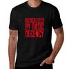 Radicalized By Basic Decency Red Tshirt Work Wear Lightweight Tee Tshirt