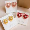 Women's Pearl Heart Earrings Cute Earrings