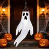 Party Atmosphere Props 44 Inch Halloween Hanging Ghost Windsock, White Flying Ghosts Flag Wind Scary Yard Socks for Tree, Outdoor Patio, Decor