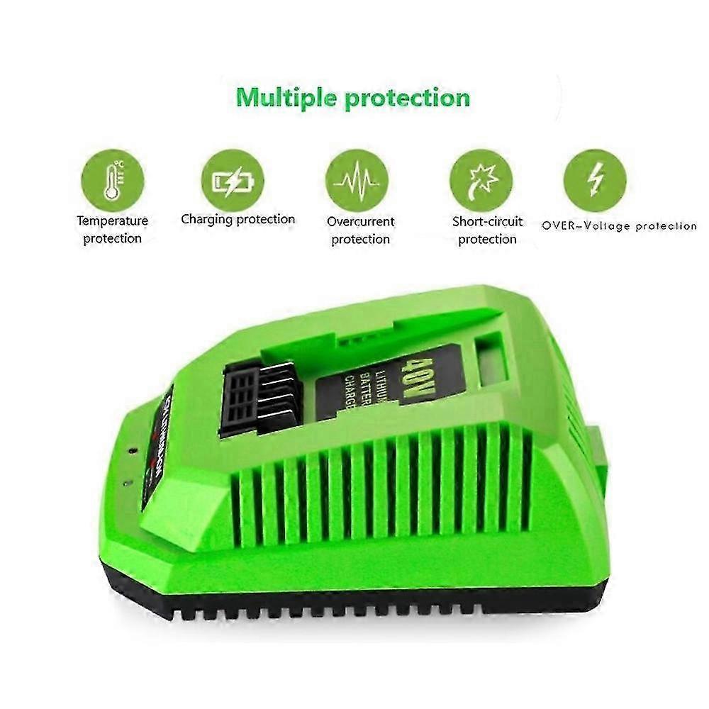 40v Lithium Battery Charger For Greenworks 29482 G-max 40v - Battery 29472 29482 29652 G40825 Eu Pl