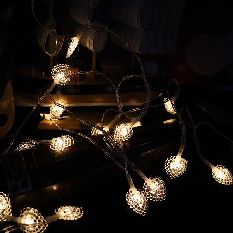 Outdoor LED Starry String Lights for Wedding, Birthday, and Holiday Decorations - Flashing Colored Atmosphere Lights