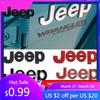 For Jeep Car Front Hood Emblem for JEEP Grand Cherokee Wrangler Renegade Patriot Liberty Compass Rear Trunk Side Badge Sticke