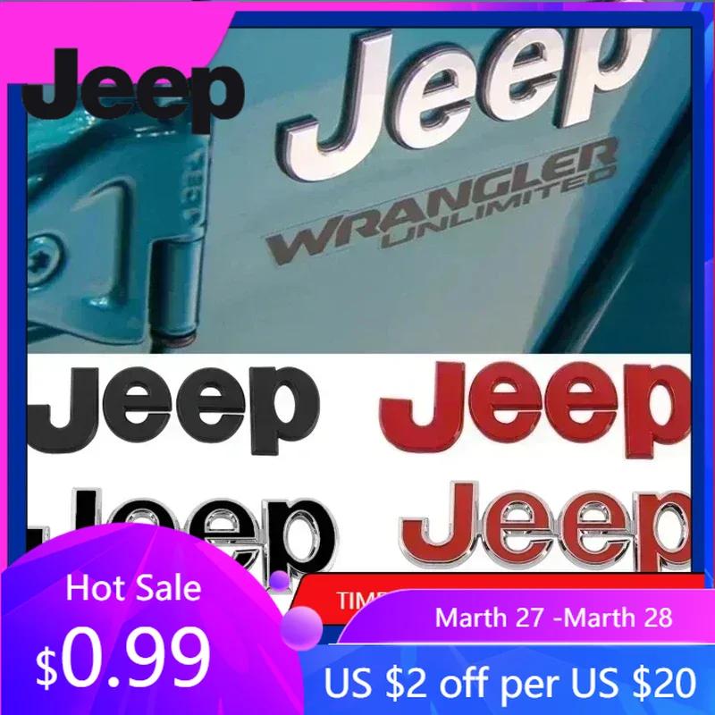 For Jeep Car Front Hood Emblem for JEEP Grand Cherokee Wrangler Renegade Patriot Liberty Compass Rear Trunk Side Badge Sticke
