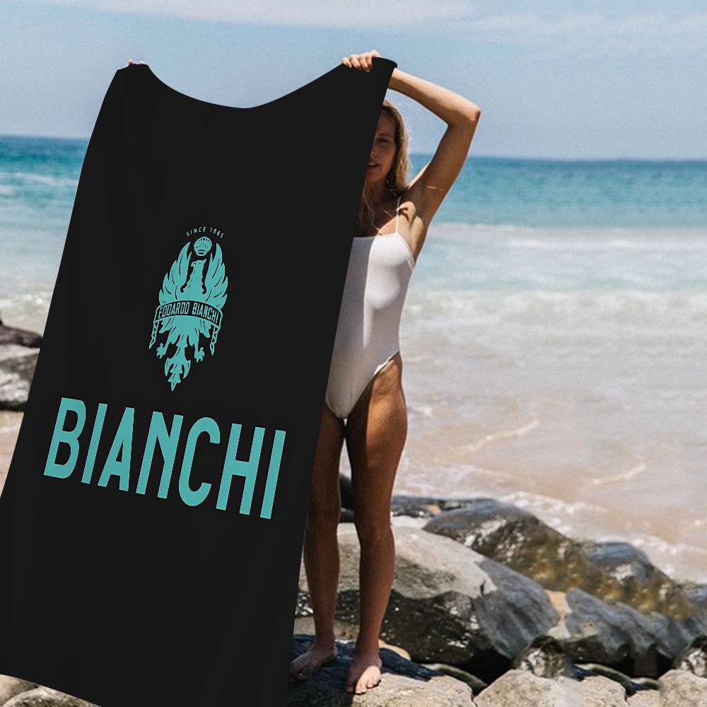B-Bianchis Logo Microfiber Printed Beach Towel Mountain Climbing Yoga Beach Swimming Running Absorbent Soft Towel