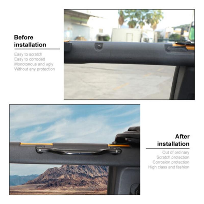 A28G-Roll Bar Grab Handle Top Roof Handrail For Ford Bronco    2/4-Door Car Interior Accessories