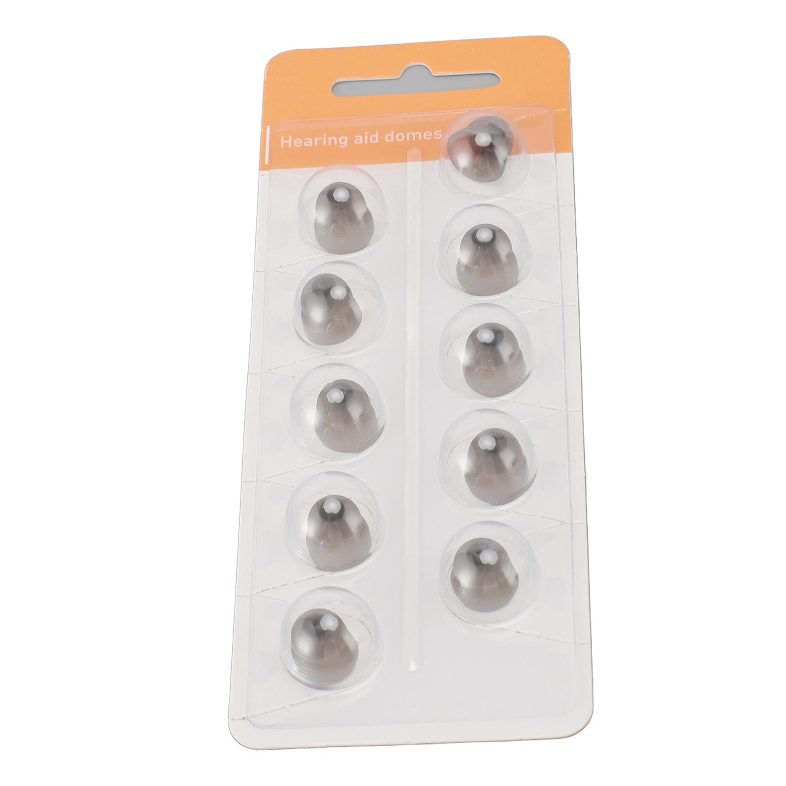 

10 шт. Мягкие силиконовые ушные вкладыши для усилителей звука, круглые купольные насадки для Phonak, Audeo M