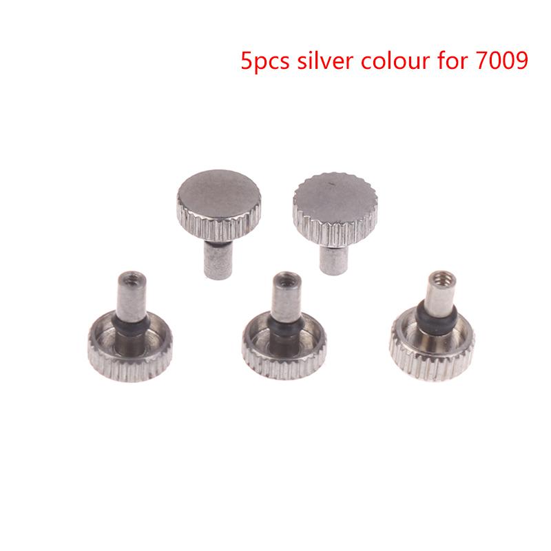 1/5Pcs 7009 8200 Watch Crown Head Ccrown Stainless Steel Watch Head Handle For 46941 46943 Movement Thick Tube Watch Accessories