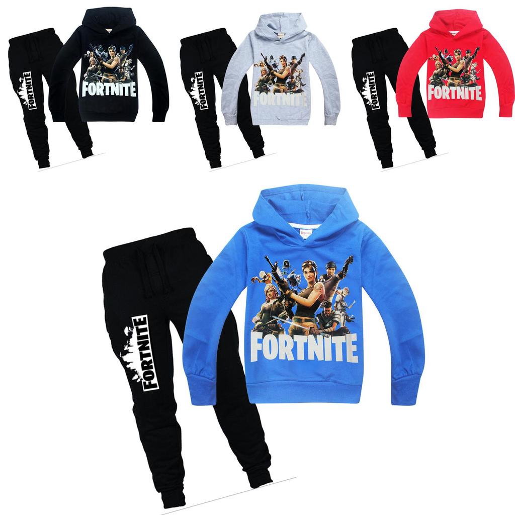 Hoodiespants Child Set Fortnite Hooded Clothing Sweatshirt Kids Game Clothing