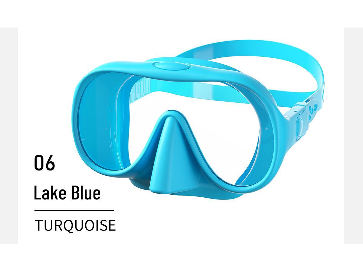 

Adult Anti-Fog Tempered Glass Full Dry Snorkeling Mask and Goggles Set Adult озеро синього кольору