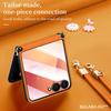 SULADA For Samsung Galaxy Z Flip7 5G Case Rhombus Leather+PC Phone Cover with Shoulder Strap