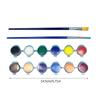 Abwaschbares Acrylfarben-Set mit 6 Farben/12 Farben, abwaschbare Farbe mit Pinsel für das Kunstprojekt in der Schule, Ostereier bemalen