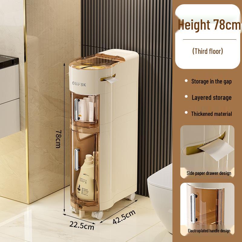 

Узкий многофункциональный пылезащитный шкаф для хранения в ванной комнате Standard