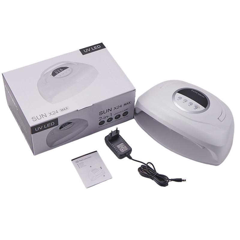 380W High Power UV Nail Lamp with Handle - Quick Dry & Red Light Phototherapy