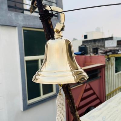 Campana de Puerta de Latón Personalizada Náutica Grabada con Tu Mensaje Perfecta para Hogar Barco Pub Restaurante Hotel Un Detalle Único para Calcetín