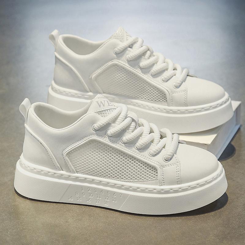 

2025 White Men Sneakers Breathable Skateboarding Shoes Outdoor Mens Walking Running Shoes Couple Lightweight Casual Shoes 39 білий