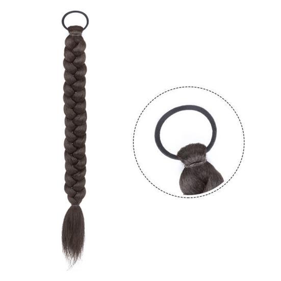 1 Paar Damen-Perücke, leicht zu temperierende Seide, natürliches Make-up, bequemes Werkzeug, hohe süße Doppel-Pferdeschwänze