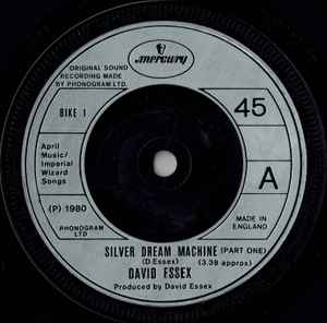 

7inch Record DAVID ESSEX Silver Dream Machine BIKE1 Mercury 1980 UK Rock Used