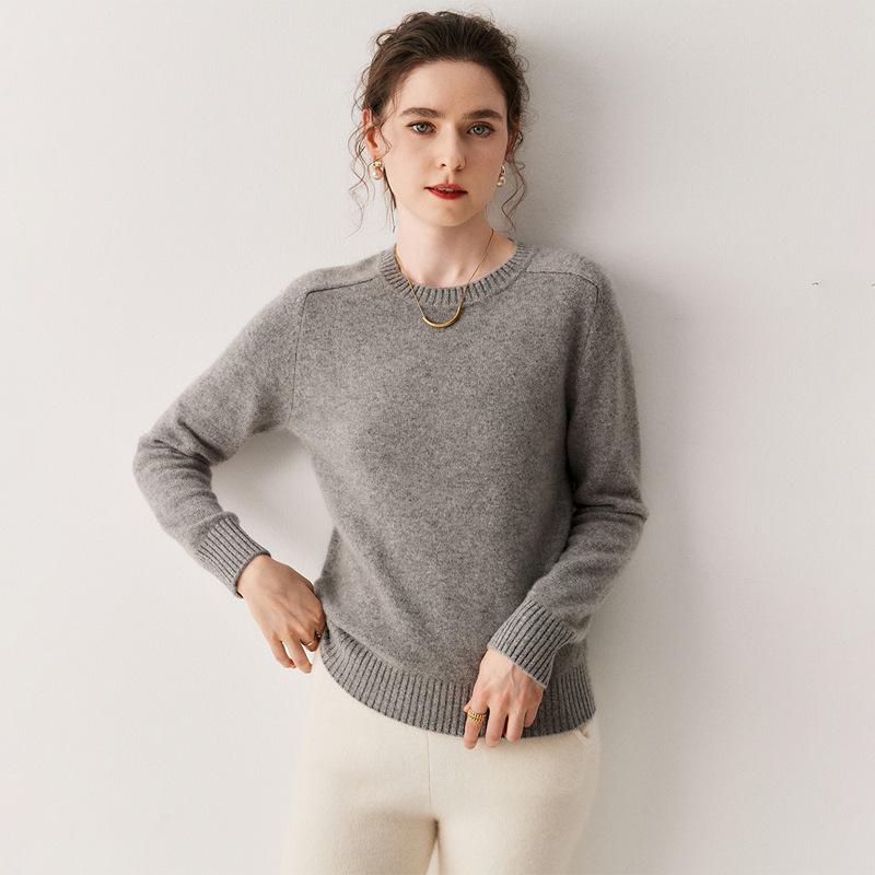 Women's 2025 Autumn/Winter Cloud Soft Cashmere Raglan Sweater, Thick, Loose, Lazy Style