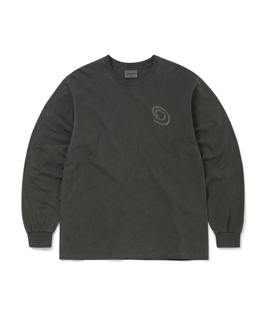THISISNEVERTHAT Spiral Logo L/S Tee Charcoal