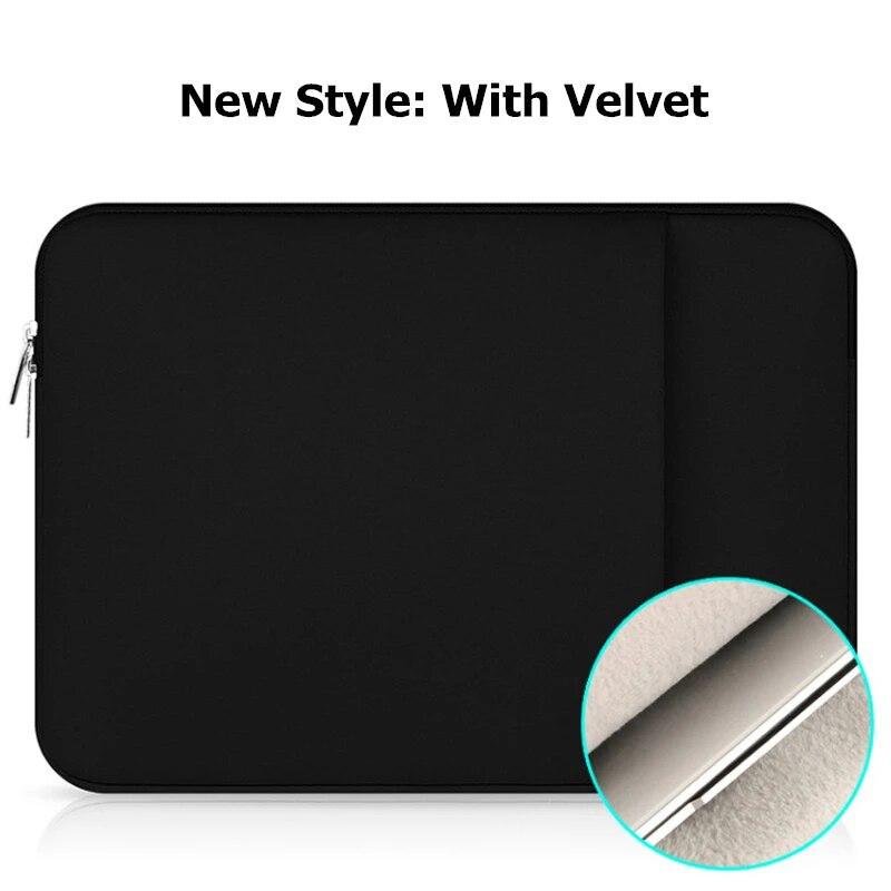 Laptop Sleeve Bag 13 14 15.6 Inch PC Cover For MacBook Air Pro Retina HP Dell Acer Notebook Computer Case