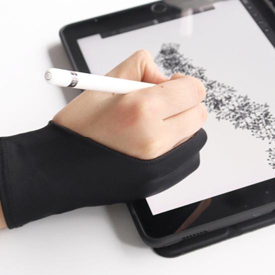 1Pc Artist Drawing Glove Stretchy Prevent Mess Up Firm Stitching Pencil Graphics Anti-mistouch Gloves for Office