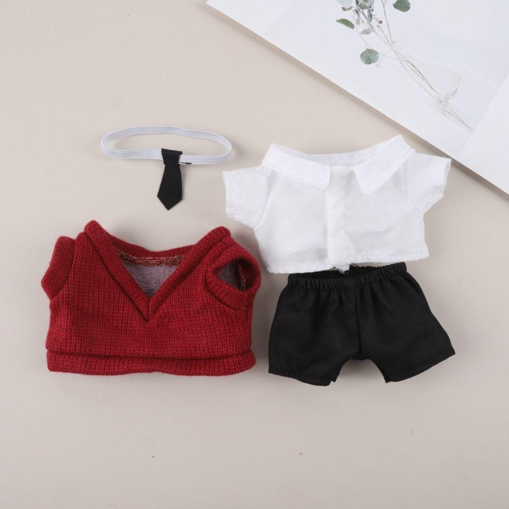 DIY Gift Toys 20cm Dolls Overalls Doll Pants Plush Doll's Clothing Cotton Doll  Clothes  Idol Dolls